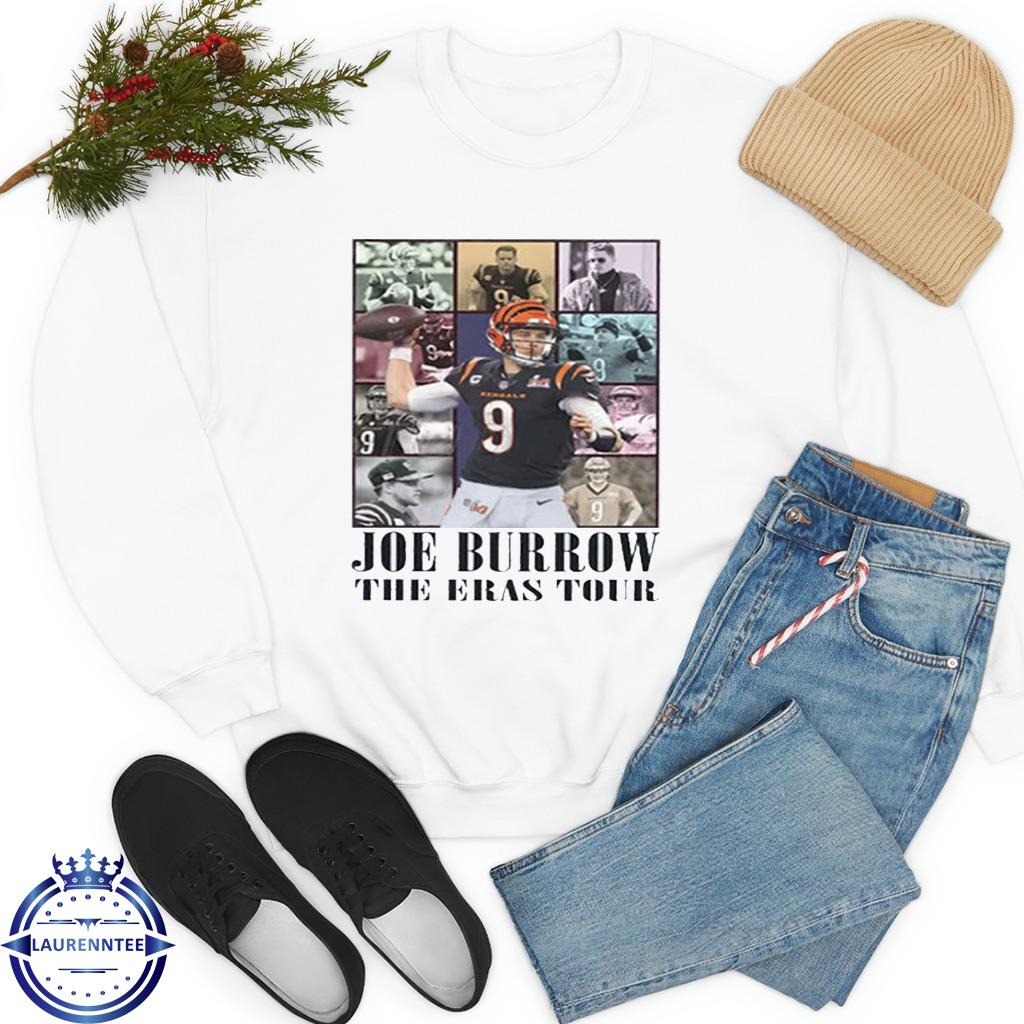 Joe Burrow 9 the Eras tour football poster shirt, hoodie, sweater, long  sleeve and tank top