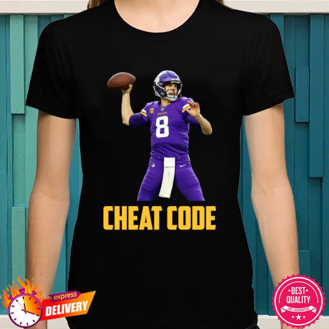 Kirk cousins cheat code minnesota football fan shirt, hoodie