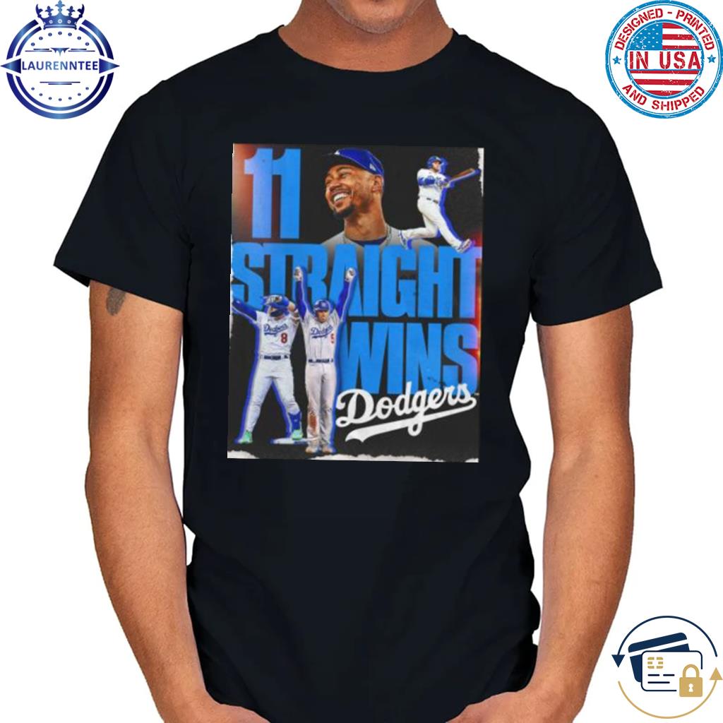 Los angeles Dodgers 11 straight wins 2023 T-shirts, hoodie