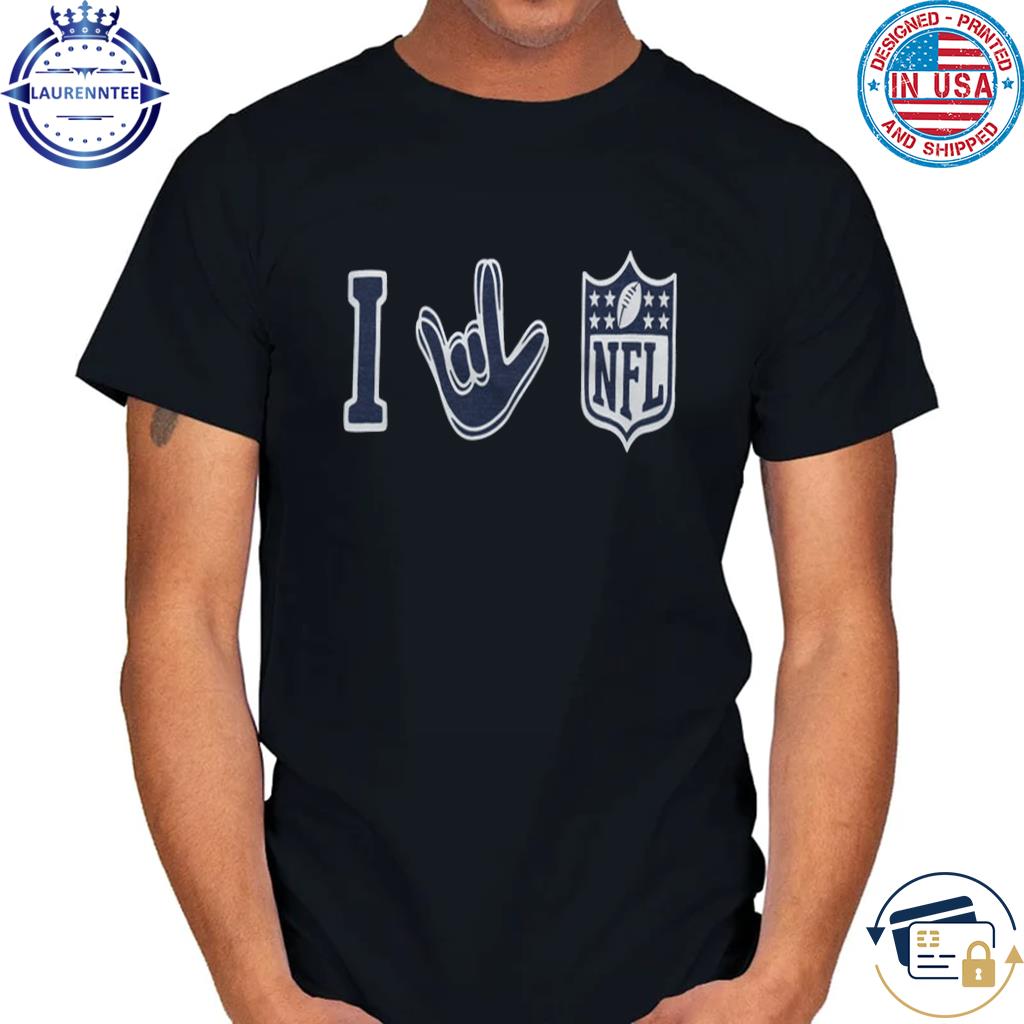 Love sign x nfl shirt, hoodie, sweater, long sleeve and tank top