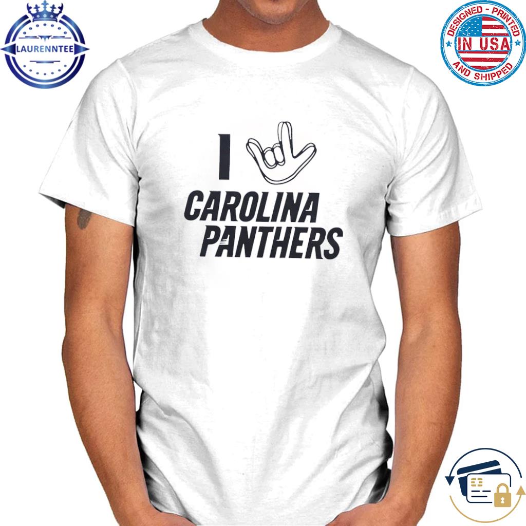 Official Love sign x Carolina panthers shirt