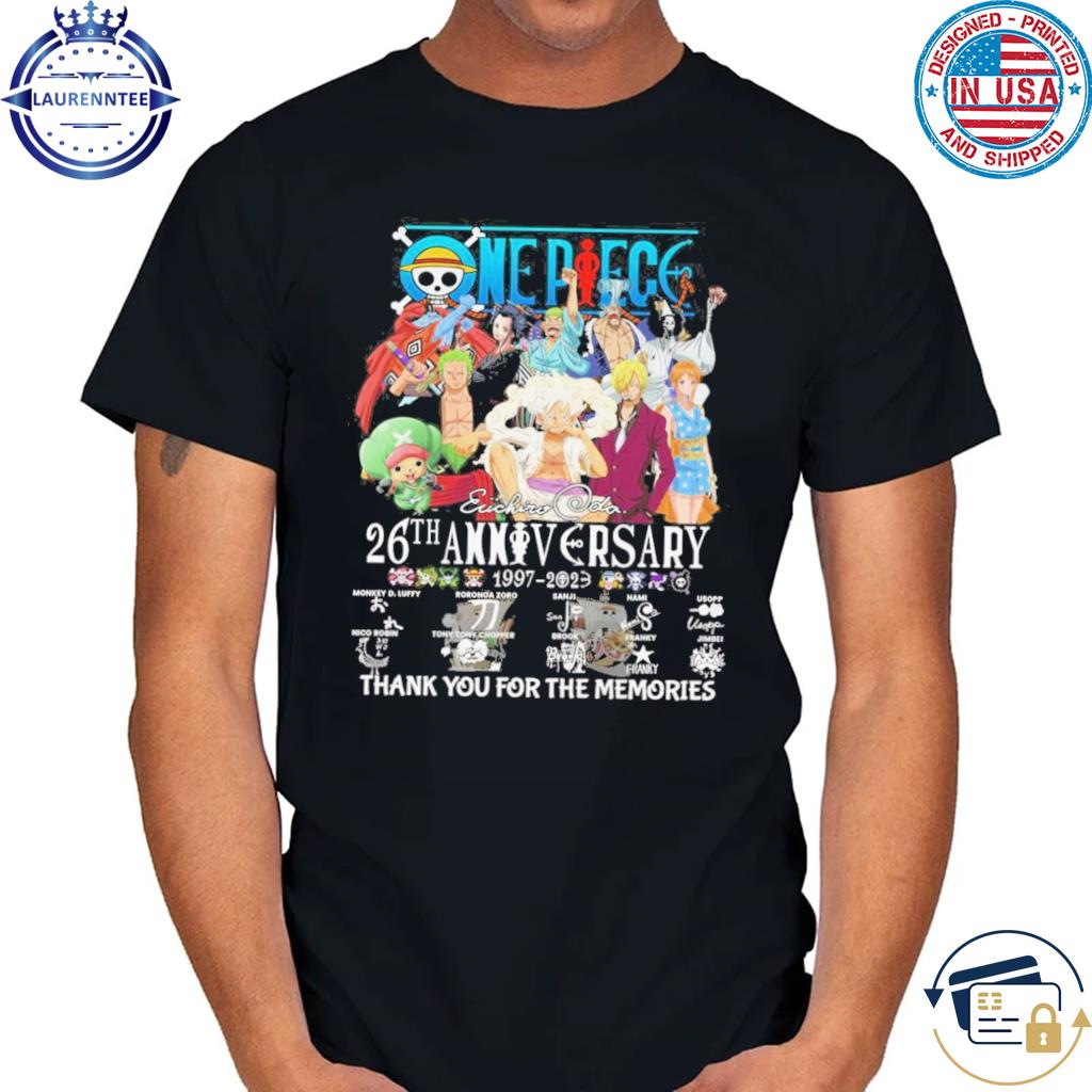 One Piece 26th Anniversary 1997 – 2023 Thank You For The Memories T-Shirt