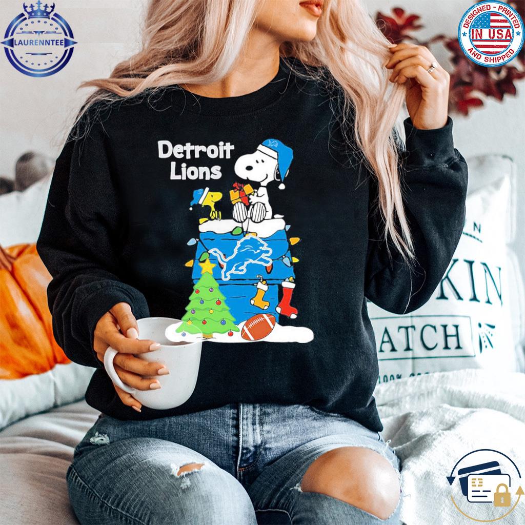 Christmas Snoopy Detroit Lions Shirt, hoodie, sweater, long sleeve and tank  top