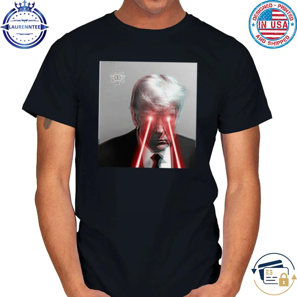 Patriot Art Shop Retribution With Laser Eyes Trump Mugshot Cap, hoodie,  sweater, long sleeve and tank top