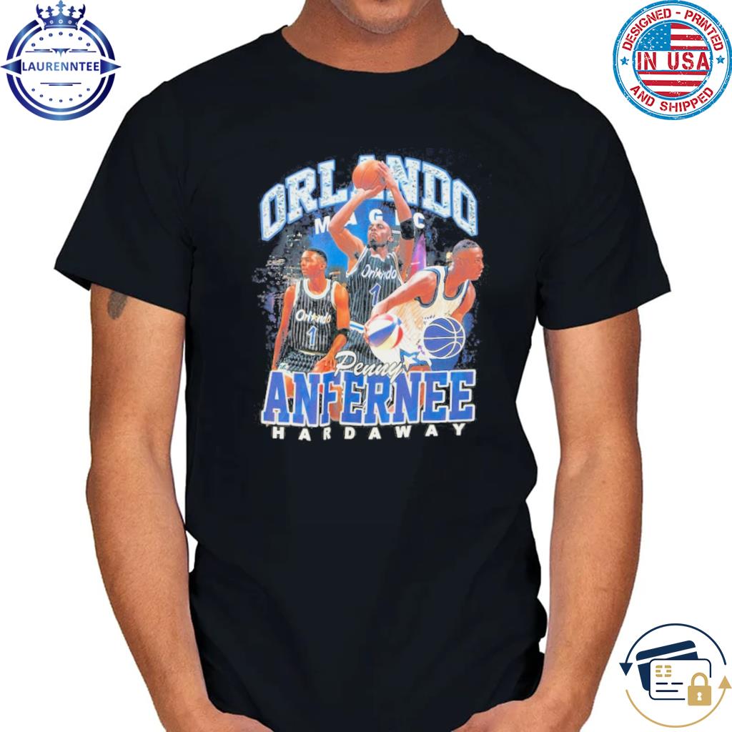 Penny Hardaway Orlando Magic Mitchell Ness Hardwood Classics Bling Concert  Player T-shirt