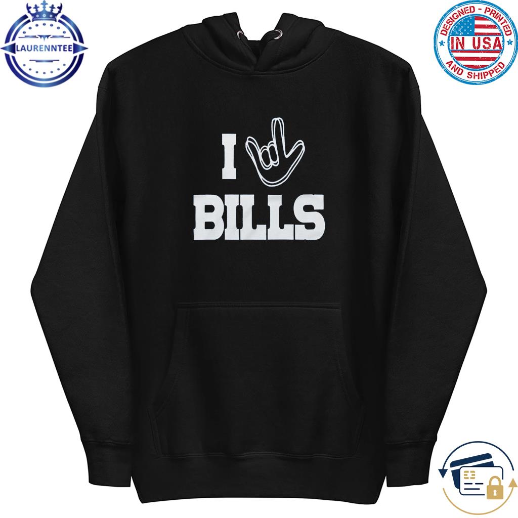 Premium Love sign x buffalo bills shirt, hoodie, sweater, long