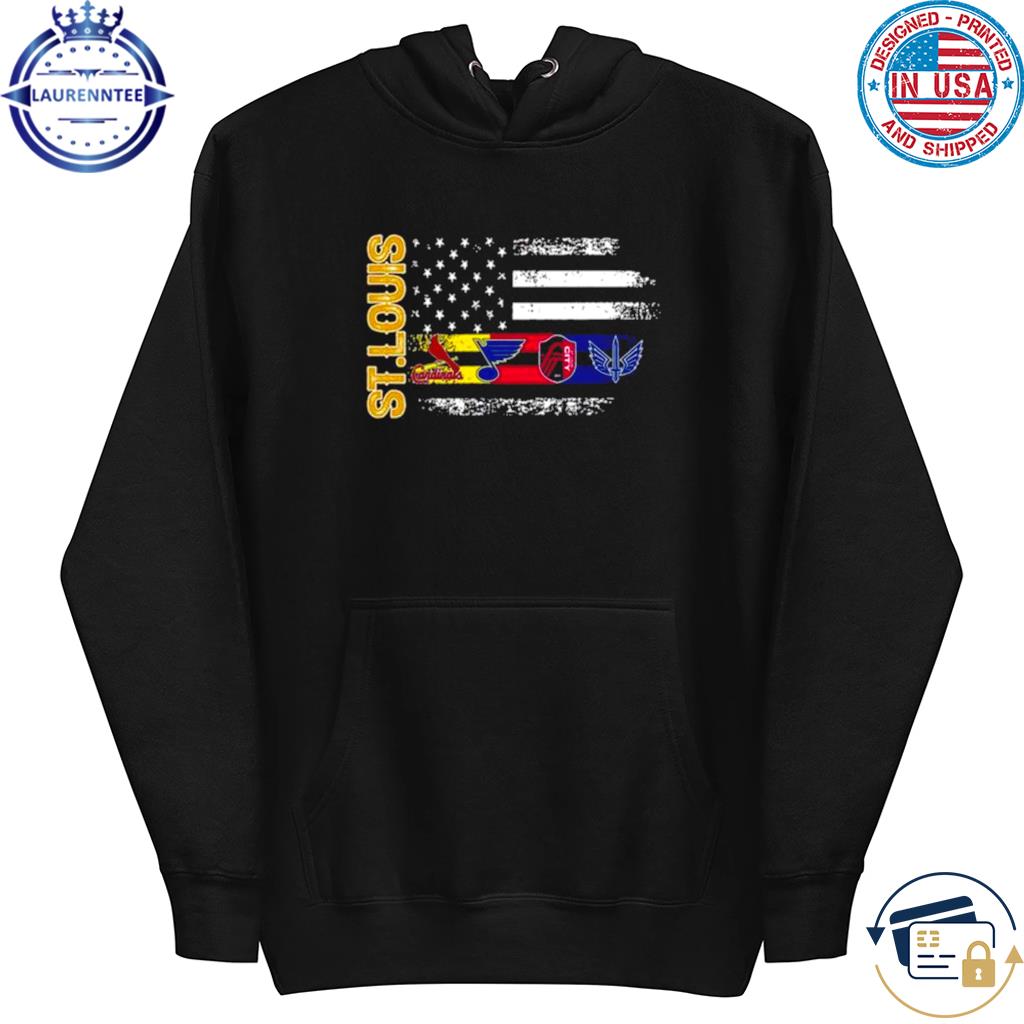 Official St louis all team sports flag cardinals blues city sc and  battlehawks T-shirt, hoodie, tank top, sweater and long sleeve t-shirt