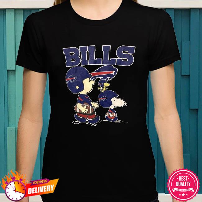 Retro Snoopy Woodstock And Charlie Buffalo Bills Tshirt Vintage