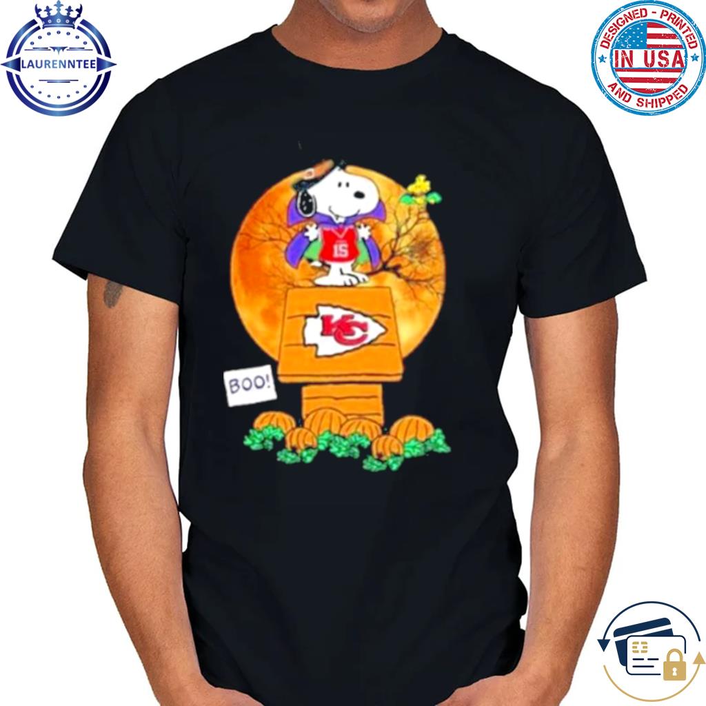 Official snoopy and Woodstock witch boo Kansas city Chiefs halloween  T-shirt, hoodie, tank top, sweater and long sleeve t-shirt