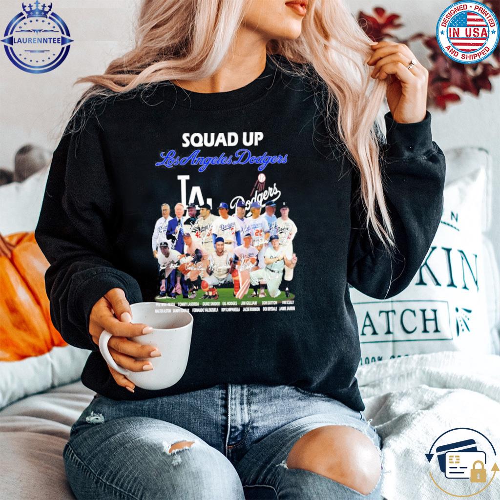 Square up Dodgers player signatures shirt, hoodie, sweater and