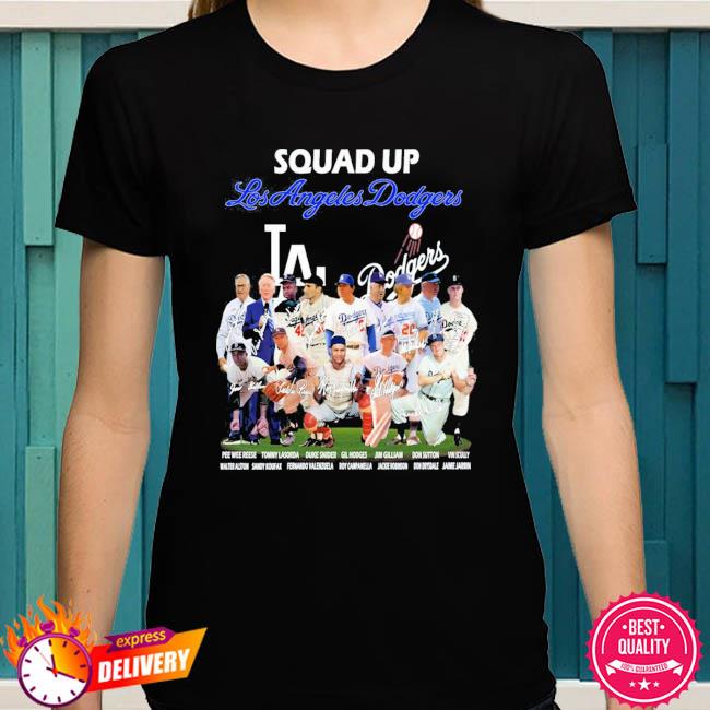 Square up Dodgers player signatures shirt, hoodie, sweater and