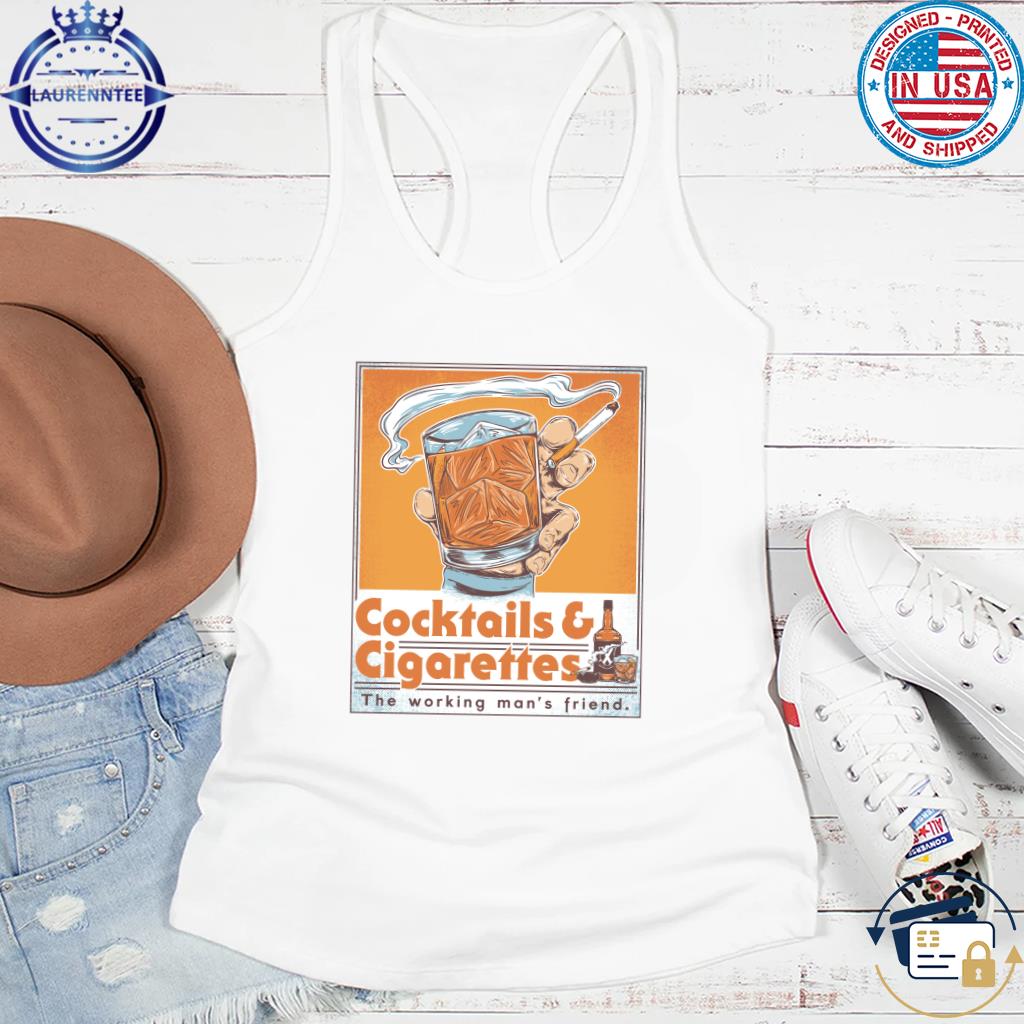 The cocktails cigarettes pocket shirt hoodie sweater long