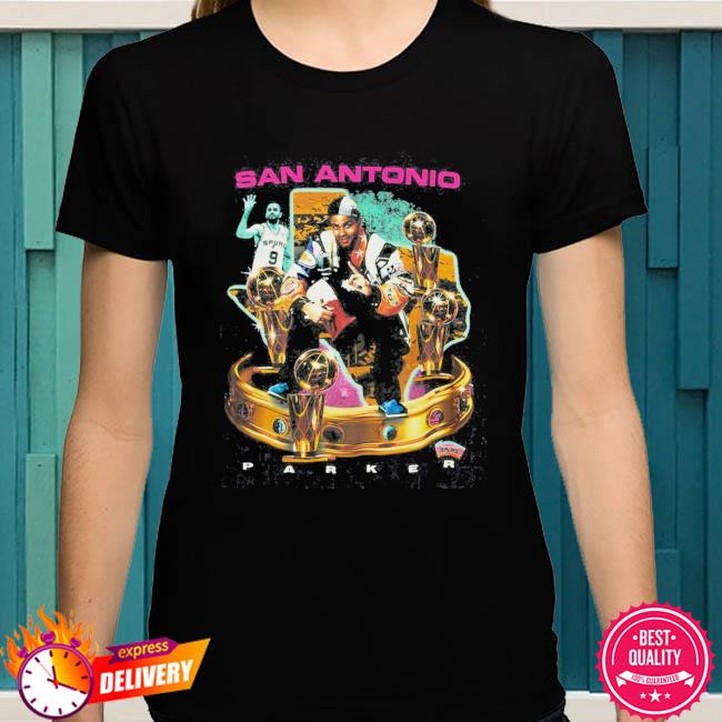 Tony Parker San Antonio Spurs Mitchell and Ness Crowned shirt - Dalatshirt