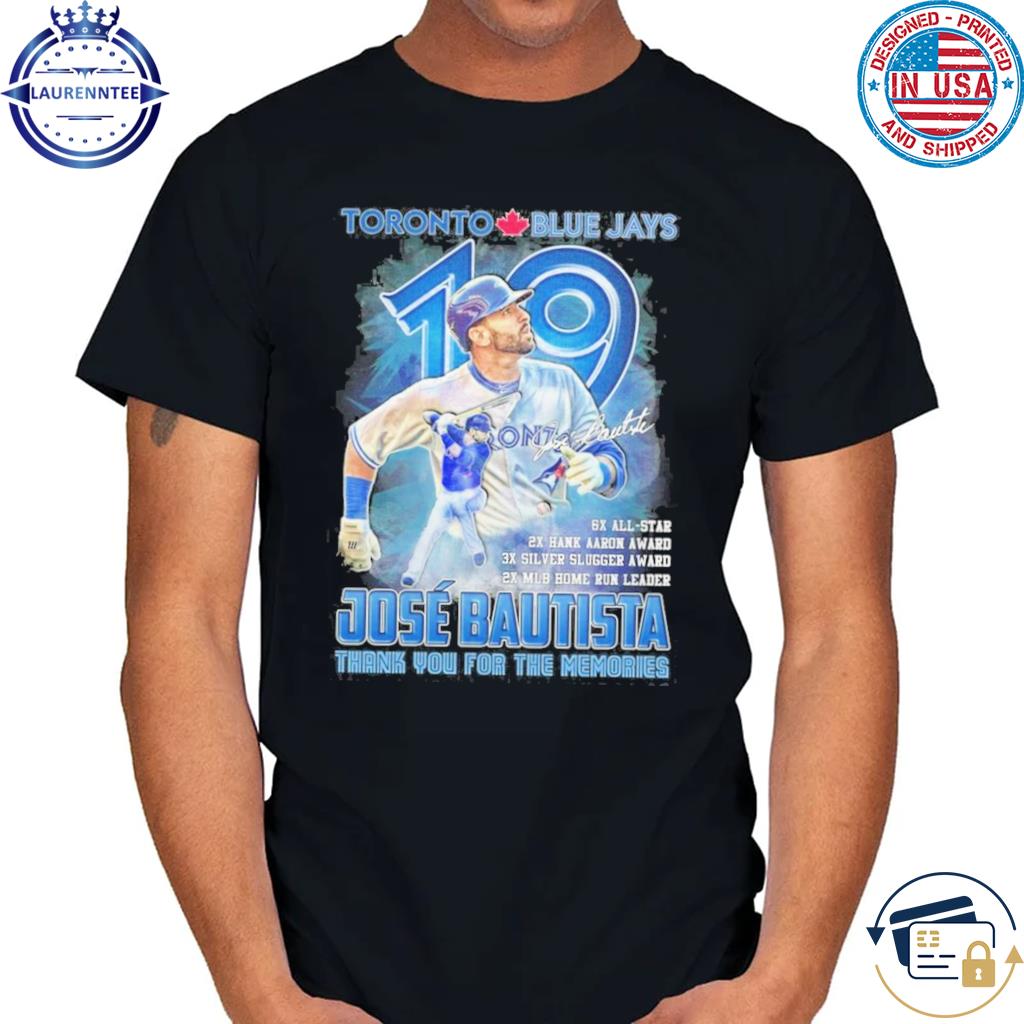 Toronto Blue Jays 19 Jose Bautista Thank You For The Memories Shirt,  hoodie, sweater, long sleeve and tank top