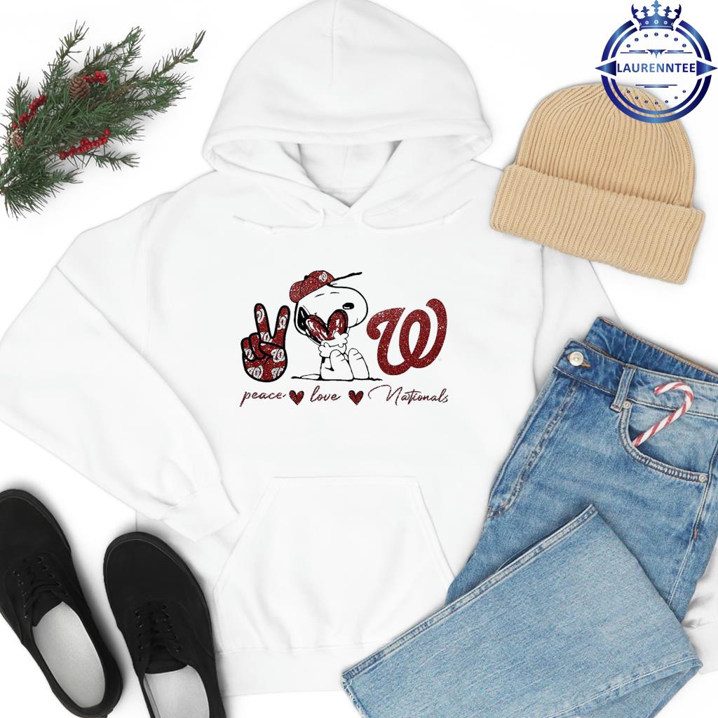 Washington Nationals Peace Love Nationals Snoopy shirt, hoodie