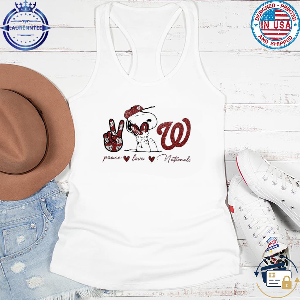 Washington Nationals Peace Love Nationals Snoopy Shirt, hoodie, sweater,  long sleeve and tank top