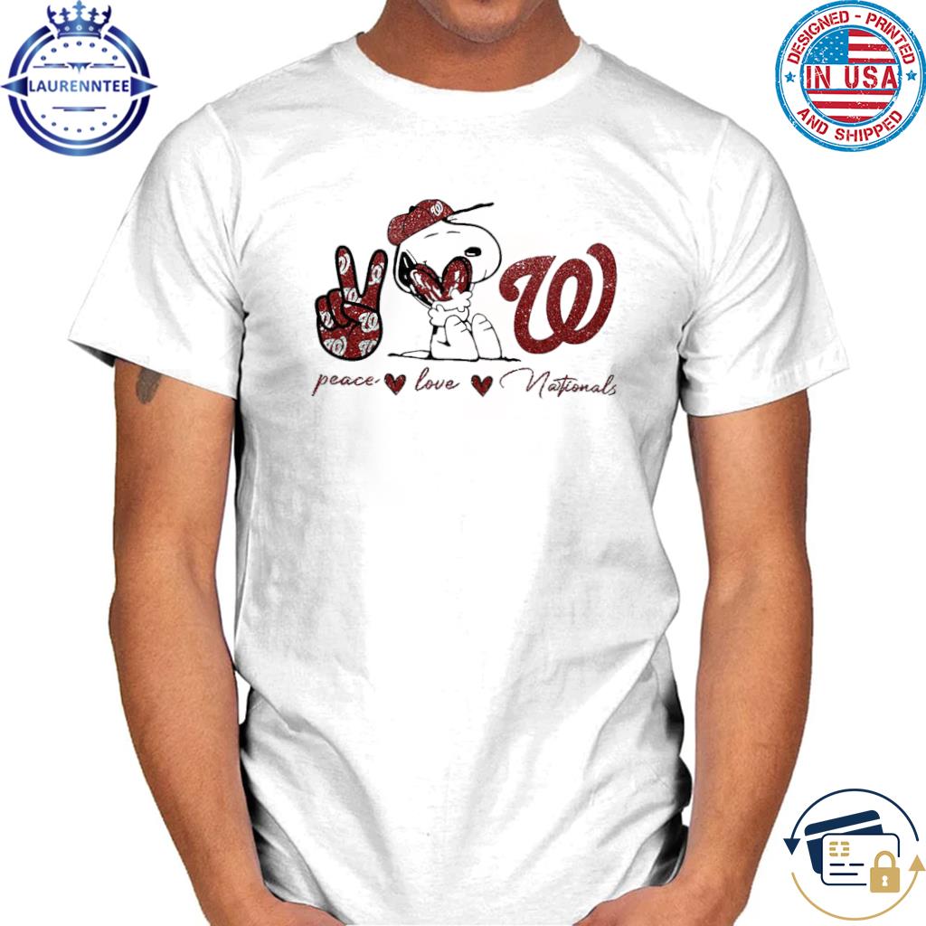 Washington Nationals Peace Love Nationals Snoopy Shirt, hoodie, sweater,  long sleeve and tank top