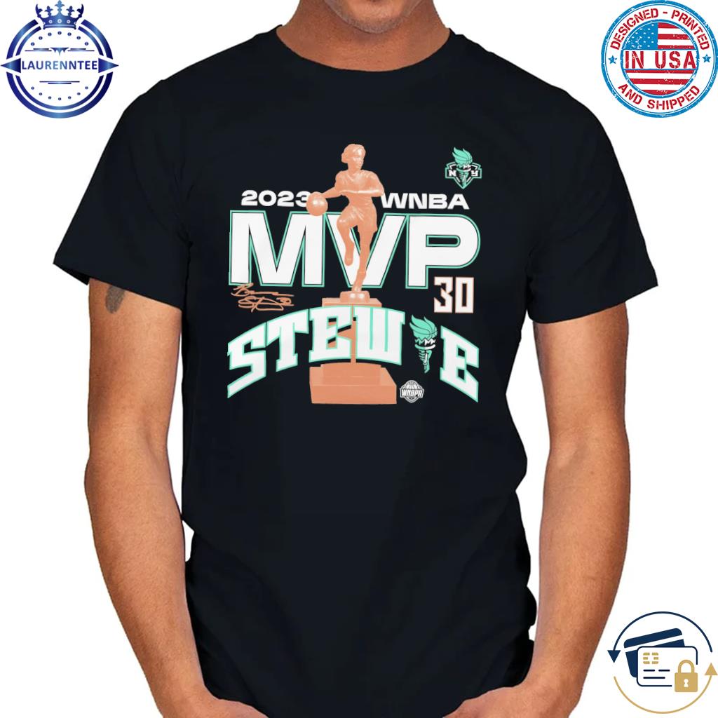 Unisex New York Liberty Breanna Stewart Stadium Essentials Black 2023 WNBA  MVP T-Shirt