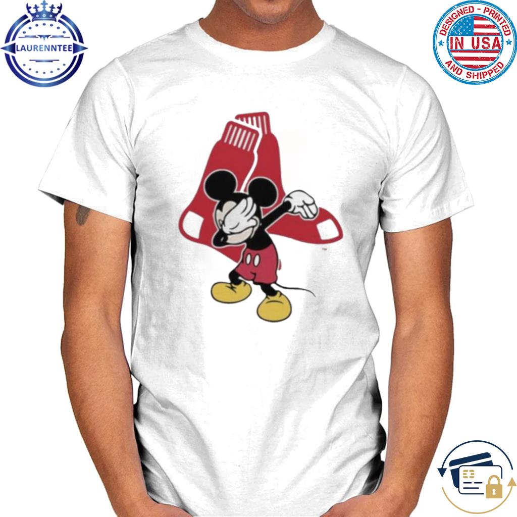 Boston Red Sox MLB Baseball Dabbing Mickey Disney Sports T Shirt