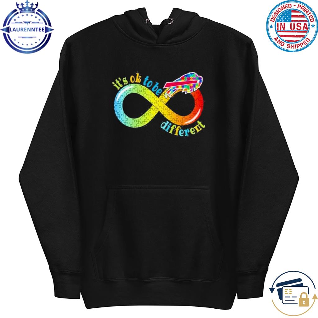 Buffalo Bills It's Ok To Be Different Autism Infinity Shirt, hoodie,  longsleeve, sweatshirt, v-neck tee