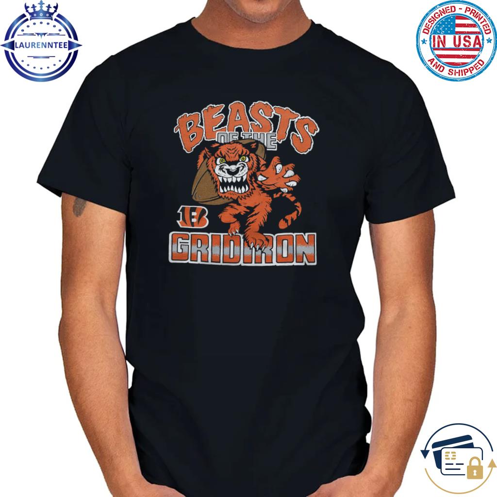 Cincinnati Bengals Beasts of the Gridiron retro NFL shirt - Limotees