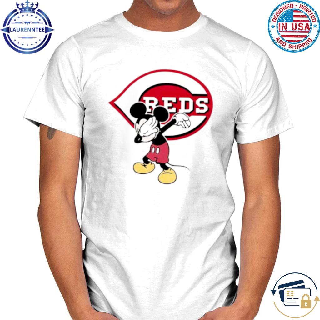 Cincinnati Reds MLB Baseball Dabbing Mickey Disney Sports T Shirt