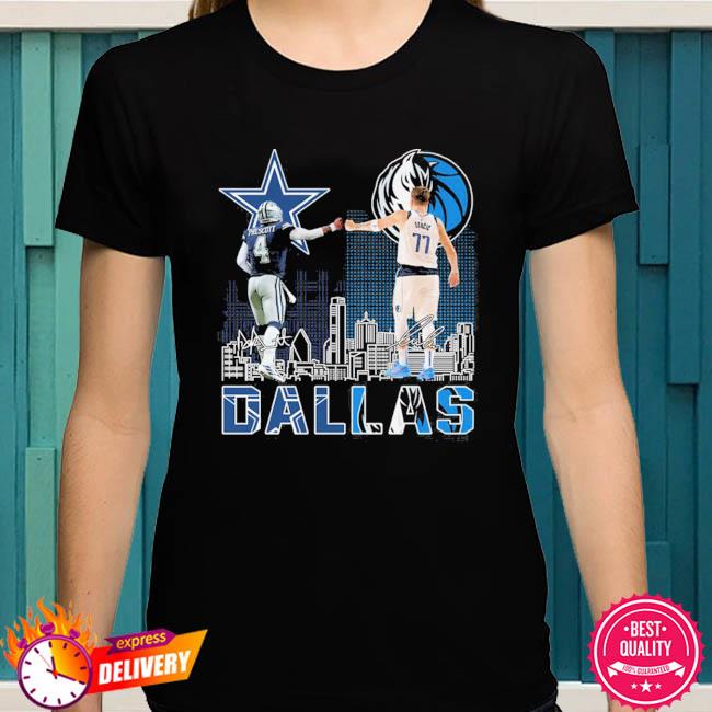 Dallas Cowboys Prescott And Mavericks Doncic City Champion Shirt Hoodie  Sweater