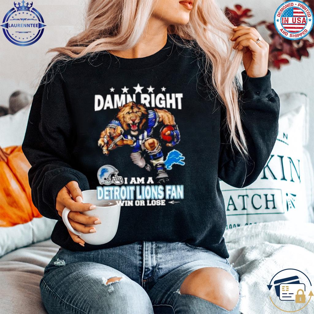 Top damn right I am a Los Angeles Rams Mascot fan win or lose shirt -  Limotees