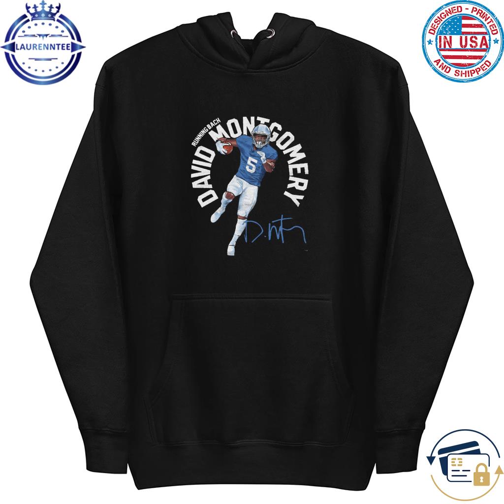 David montgomery detroit lions name shirt, hoodie, sweater, long sleeve and  tank top