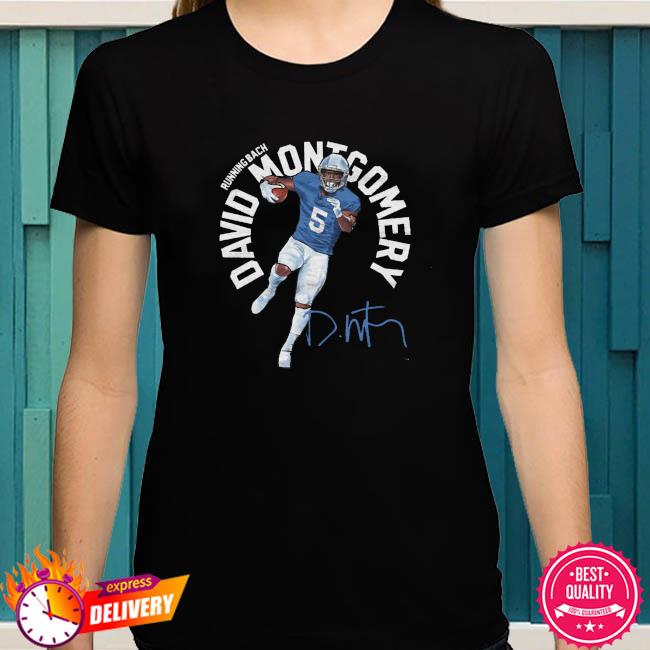 David montgomery detroit lions name shirt, hoodie, sweater, long sleeve and  tank top