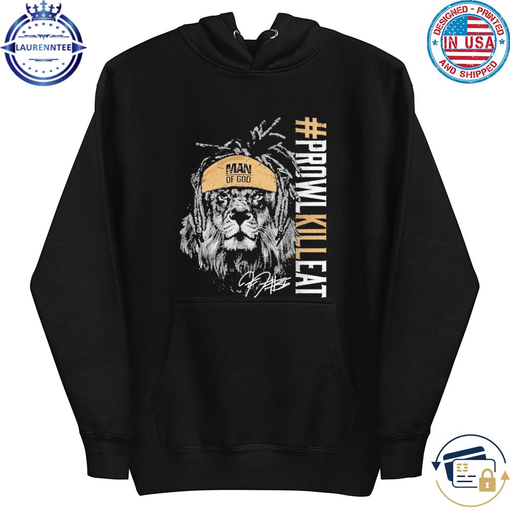 DeMario davis lion prowl kill eat vertical signature shirt, hoodie,  sweater, long sleeve and tank top