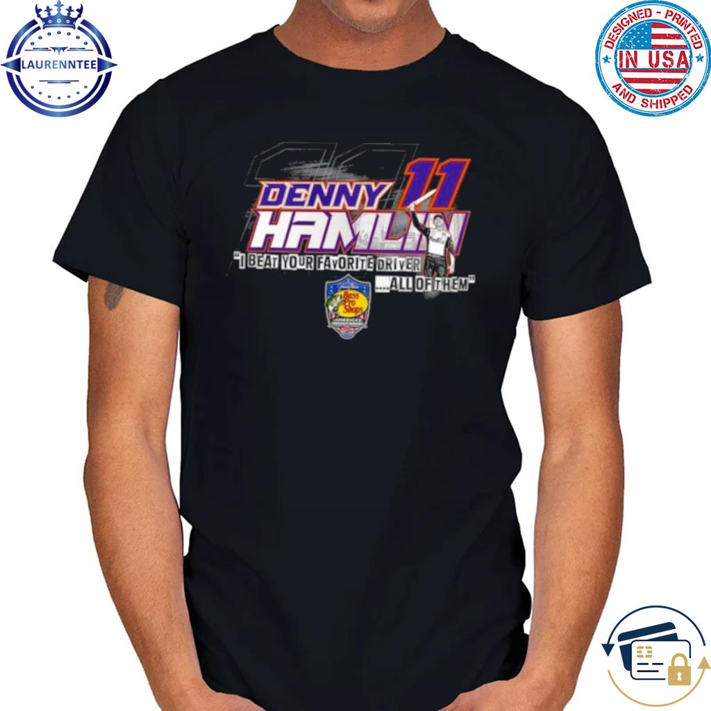 Lids Denny Hamlin Joe Gibbs Racing Team Collection Name & Number T-Shirt -  Black