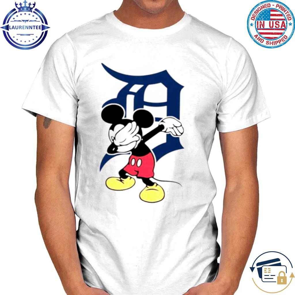 Detroit Tigers Mlb Baseball Dabbing Mickey Disney Sports T Shirt