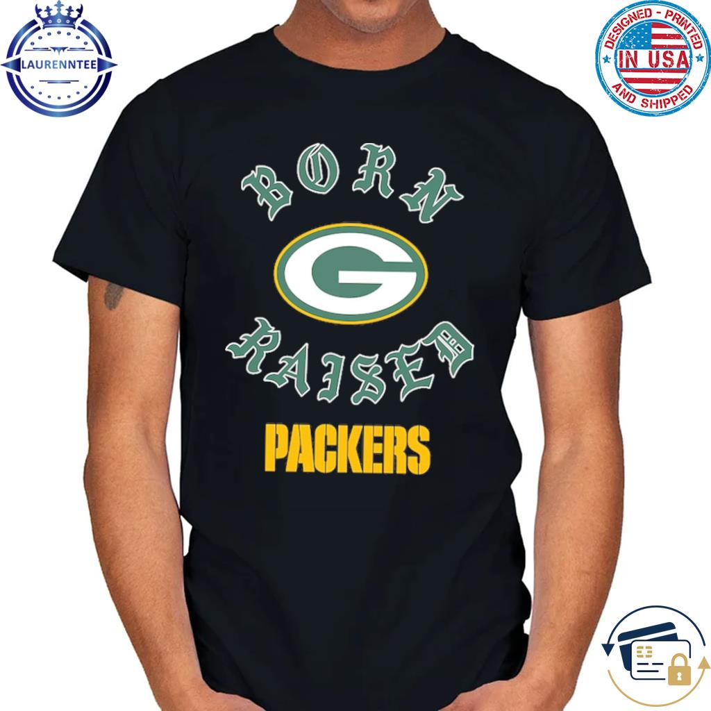 Unisex Green Bay Packers Born x Raised Black T-Shirt