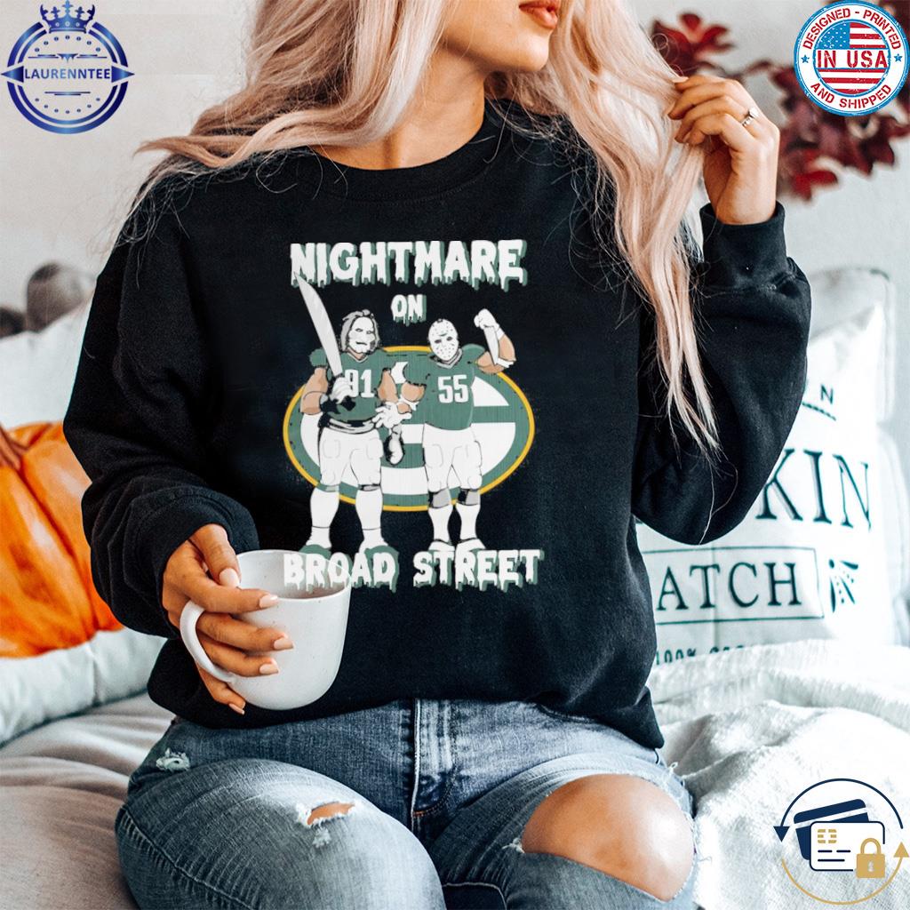 Green Bay Packers Nightmare On Broad Street Unisex T-Shirt, hoodie,  sweater, long sleeve and tank top