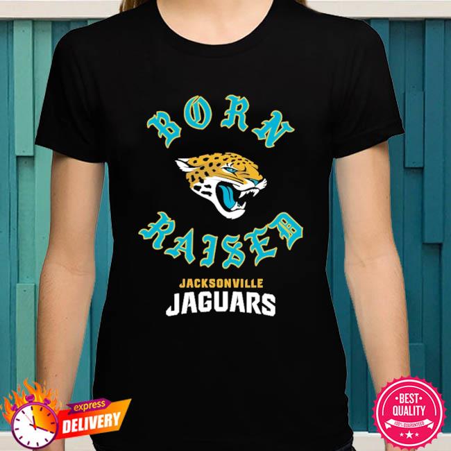 Jacksonville Jaguars Born X Raised Unisex T Shirt - Limotees