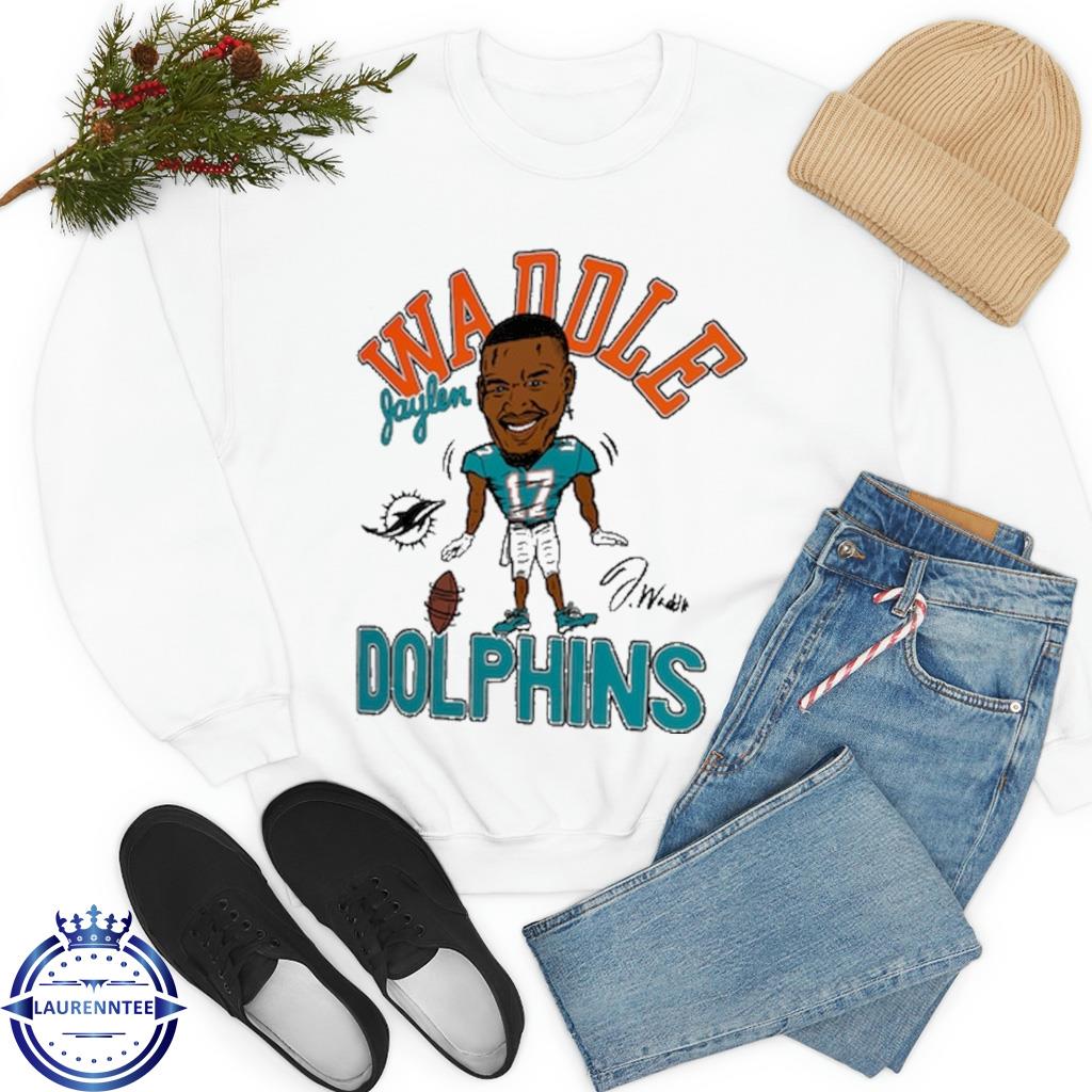 Homage Miami Dolphins Jaylen Waddle caricature signature shirt