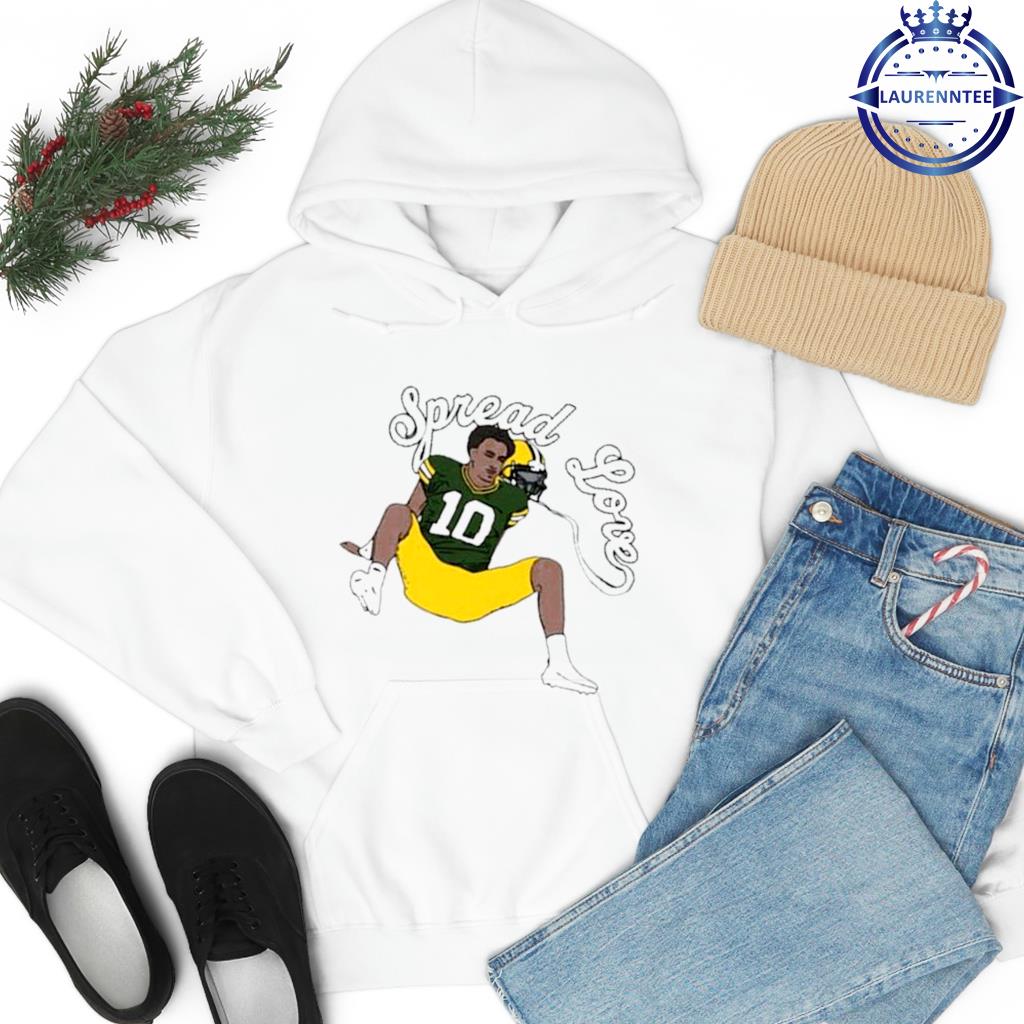 Official Number 10 Green Bay Spread Love Shirt, hoodie, sweater, long  sleeve and tank top