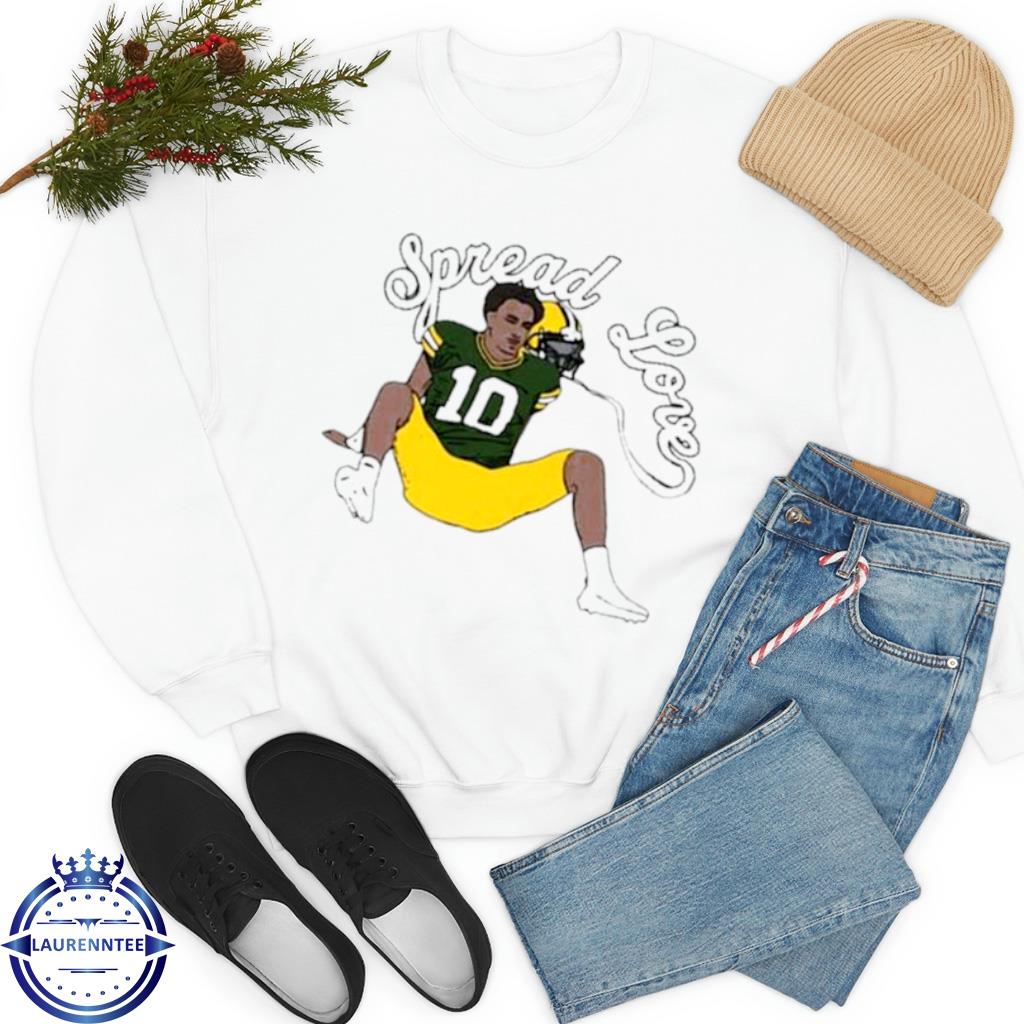 Official Number 10 Green Bay Spread Love Shirt, hoodie, sweater, long  sleeve and tank top