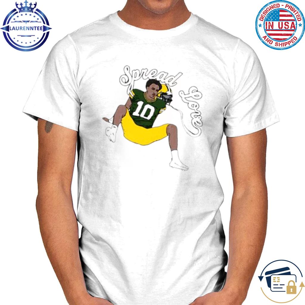 Official Number 10 Green Bay Spread Love Shirt, hoodie, sweater, long  sleeve and tank top