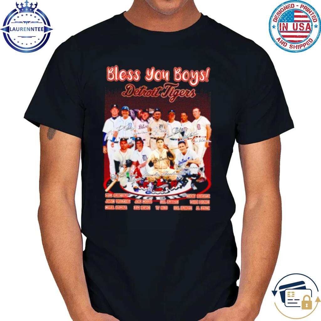 Legend Bless You Boys Detroit Tigers Signatures shirt, hoodie