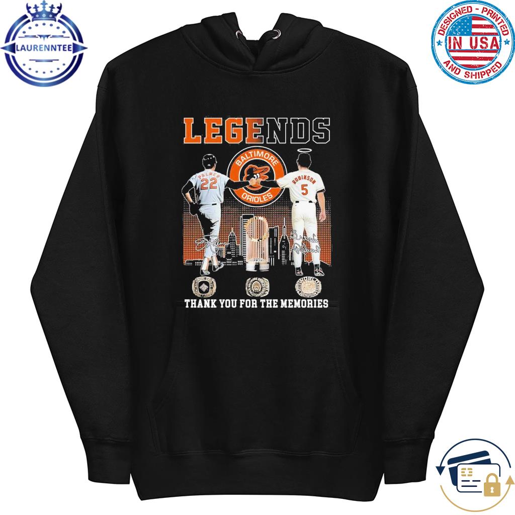 Legends Baltimore Orioles Palmer And Robinson Thank You For The Memories T- Shirt, hoodie, sweater and long sleeve