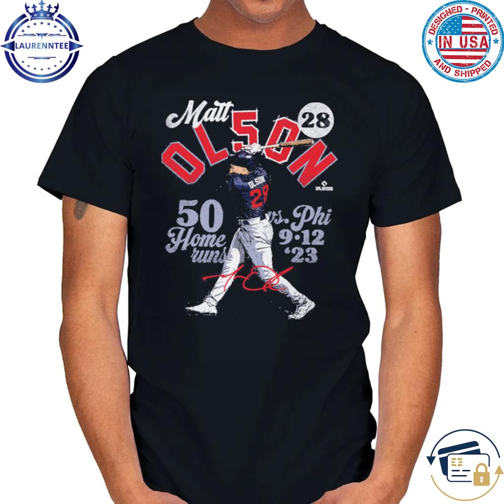 Matt Olson Atlanta 50 homers baseball signature shirt, hoodie