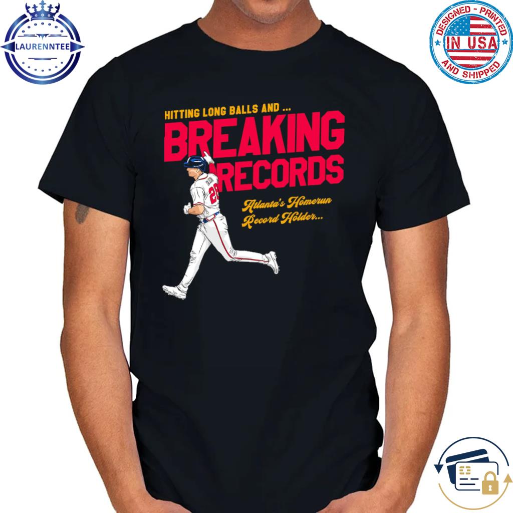 Matt olson breaking records mlbpa shirt, hoodie, sweater, long