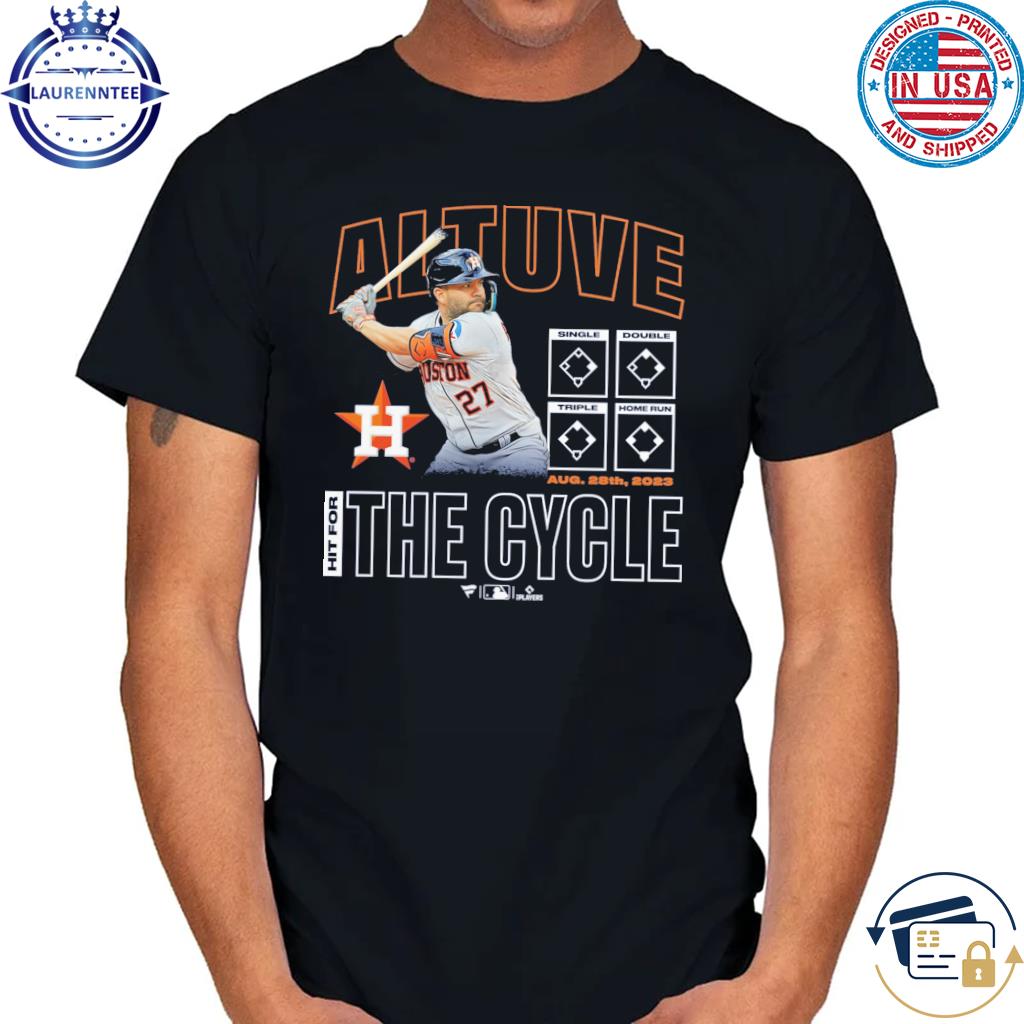 Men's Houston Astros Jose Altuve Fanatics Branded Navy Cycle T-Shirt
