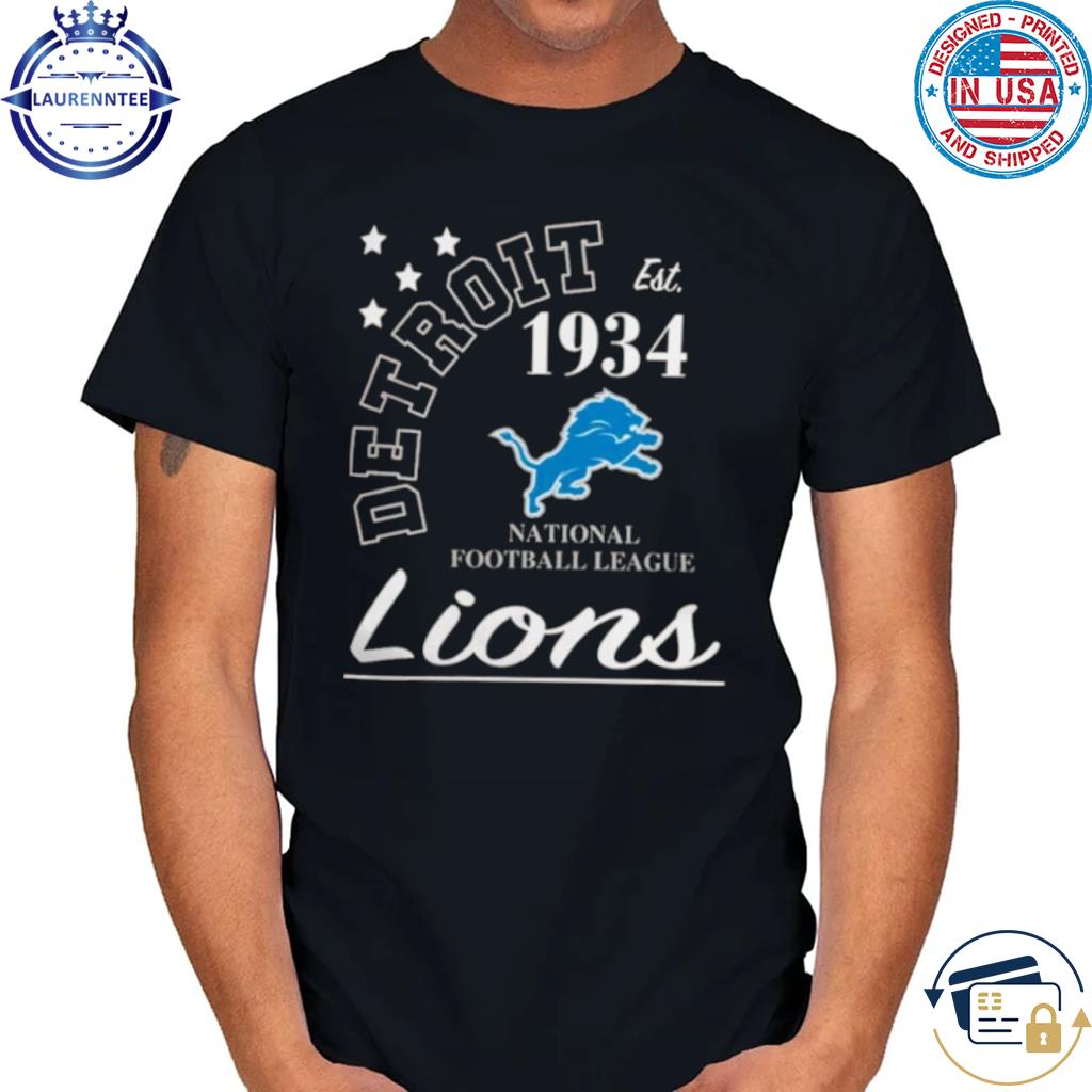 NFL detroit lions starter blue city arch team shirt - Limotees