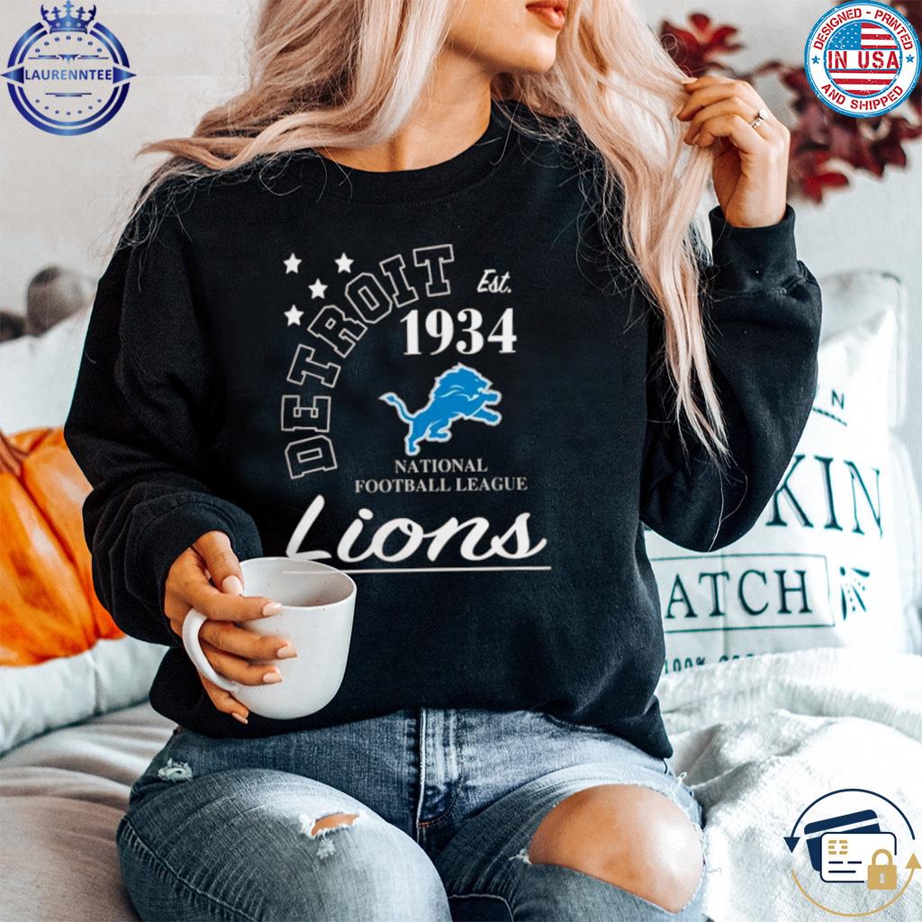 Detroit Football Est 1934 Lions Shirt, hoodie, sweater, long