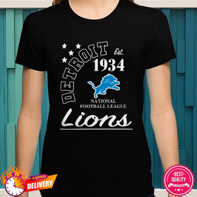 Men's Starter White Detroit Lions City Arch Team T-Shirt