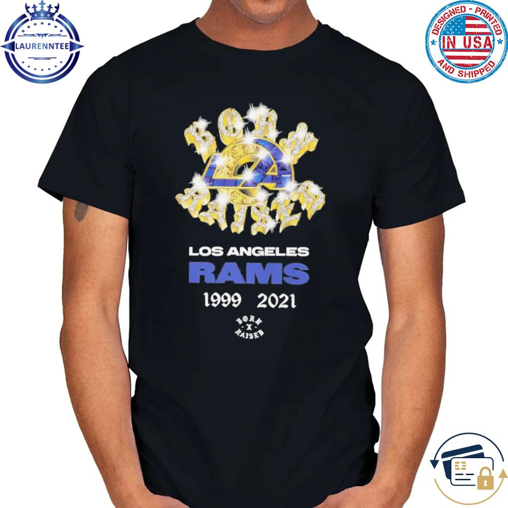 Nfl Los Angeles Rams Born X Raised Black Championship Ring T-Shirt