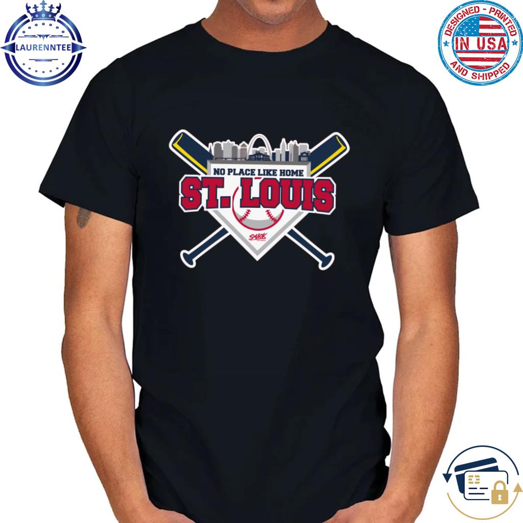  St Louis Baseball Fans. No Place Like Home Red T-Shirt